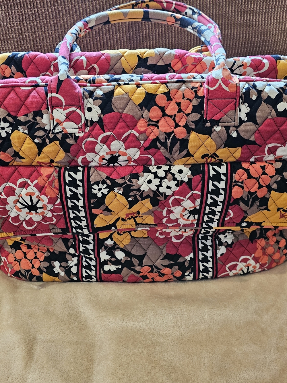 Vera Bradley Bittersweet Weekender Quilted Tote Bag